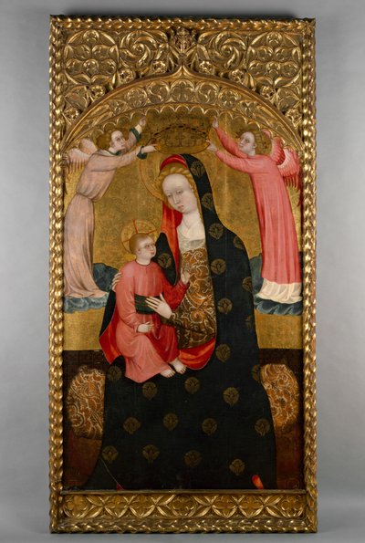 Vergine col Bambino e angeli, c.1400-30 da Master of Langa Master of Langa